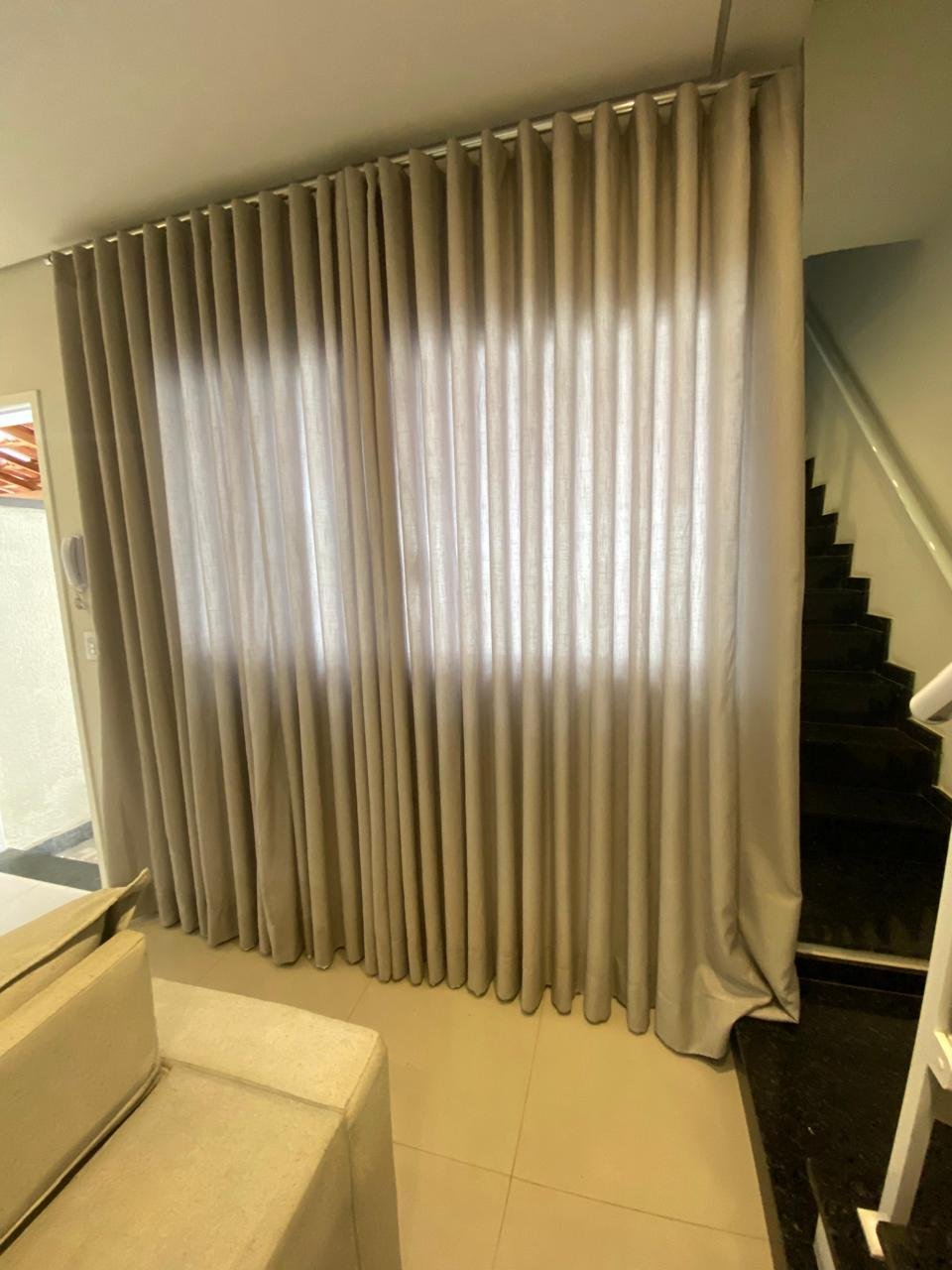 Cortina reinstalada pela ELIMP